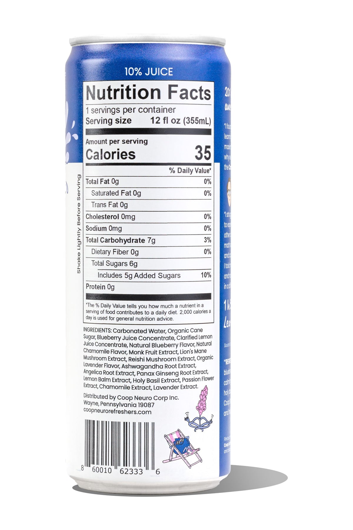 Regress The Stress nutrition facts and ingredients: 35 calories, caffeine-free